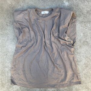 The Frankie Shop Beige Muscle Tee